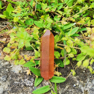 pointe de quartz tangerine