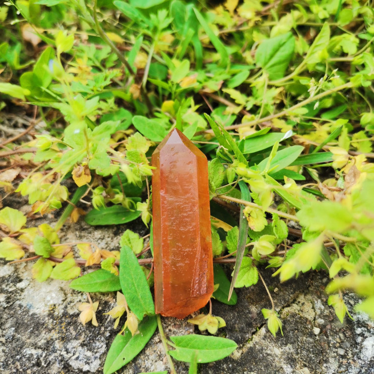 pointe de quartz tangerine