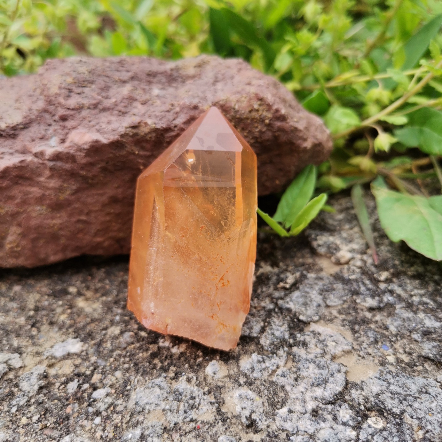 pointe en quartz tangerine