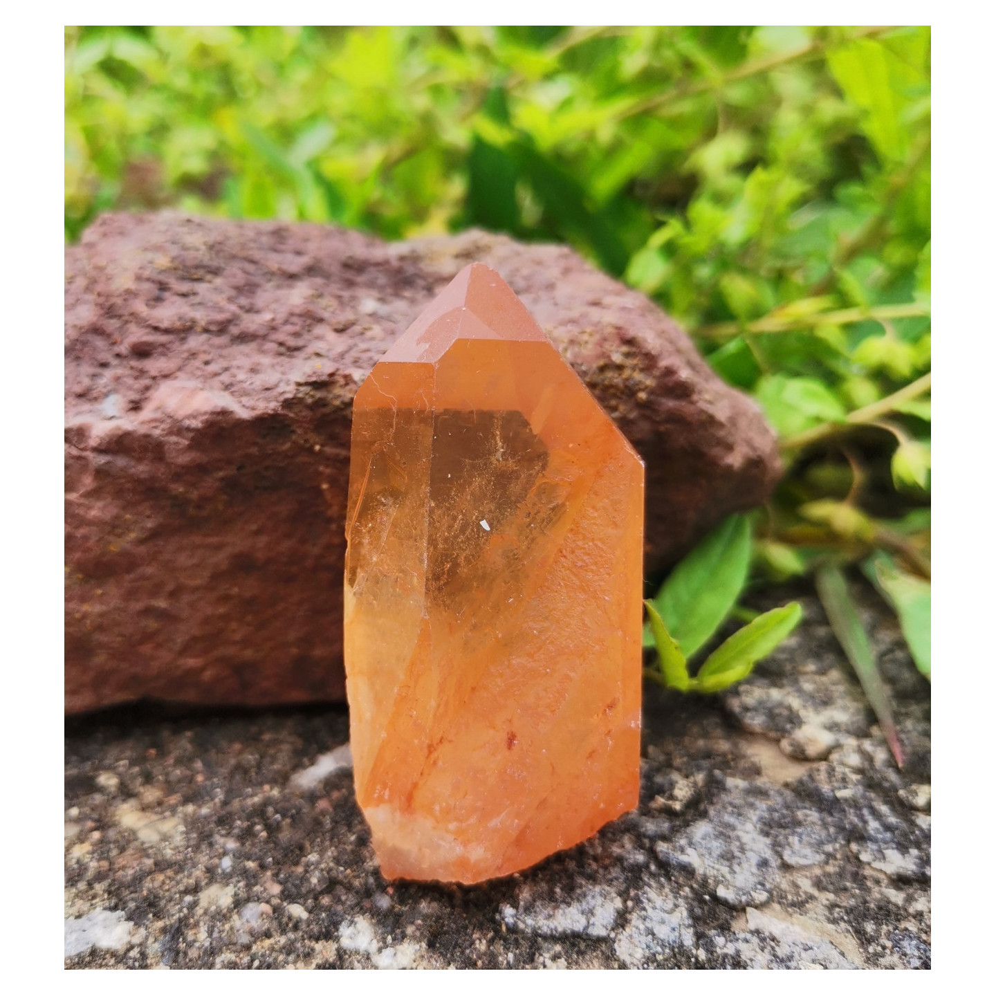 pointe en quartz tangerine