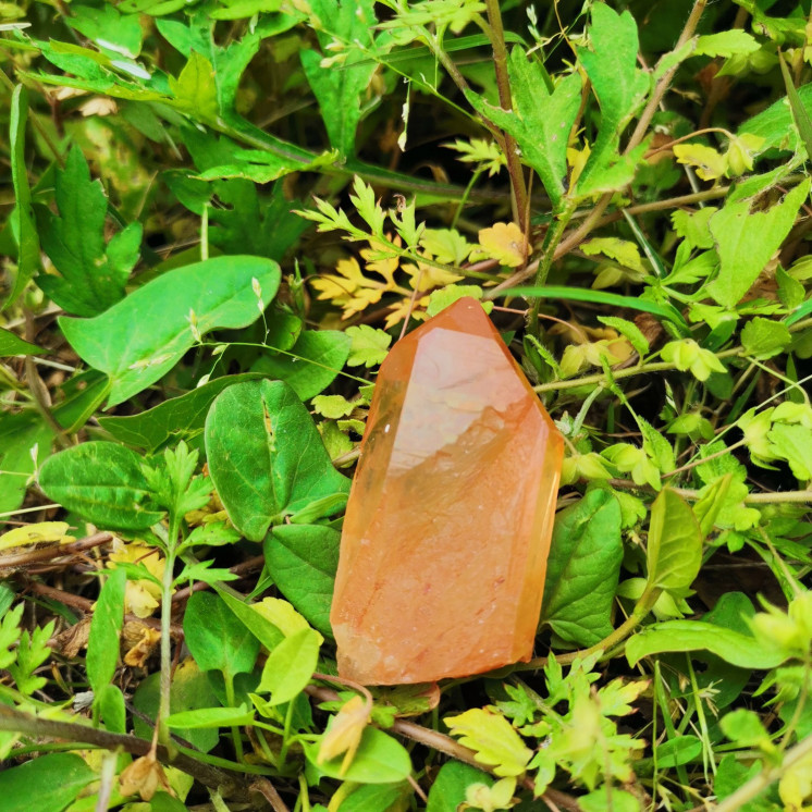 Pointe en quartz tangerine