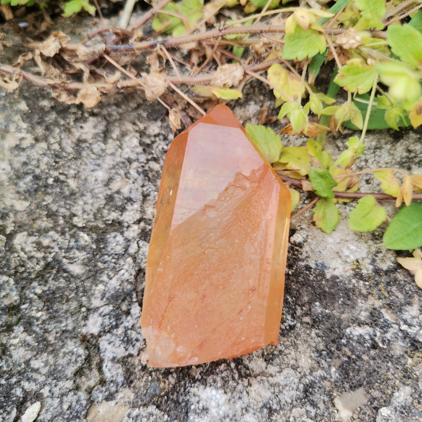 pointe en quartz tangerine