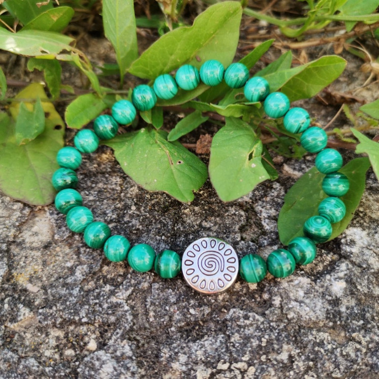 Bracelet en malachite