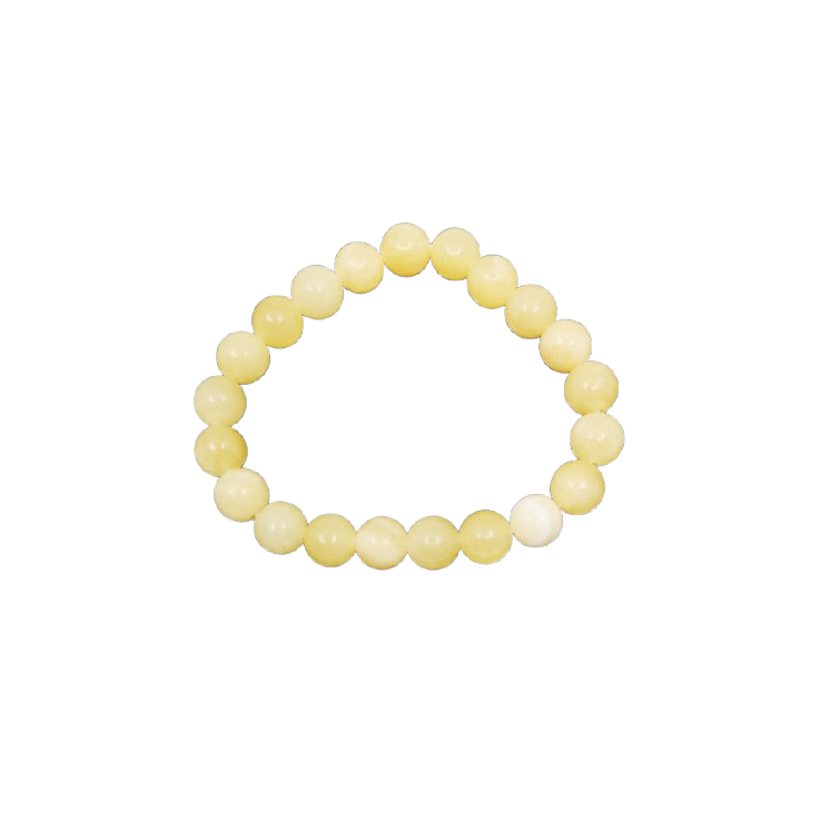 Bracelet en calcite jaune 8mm