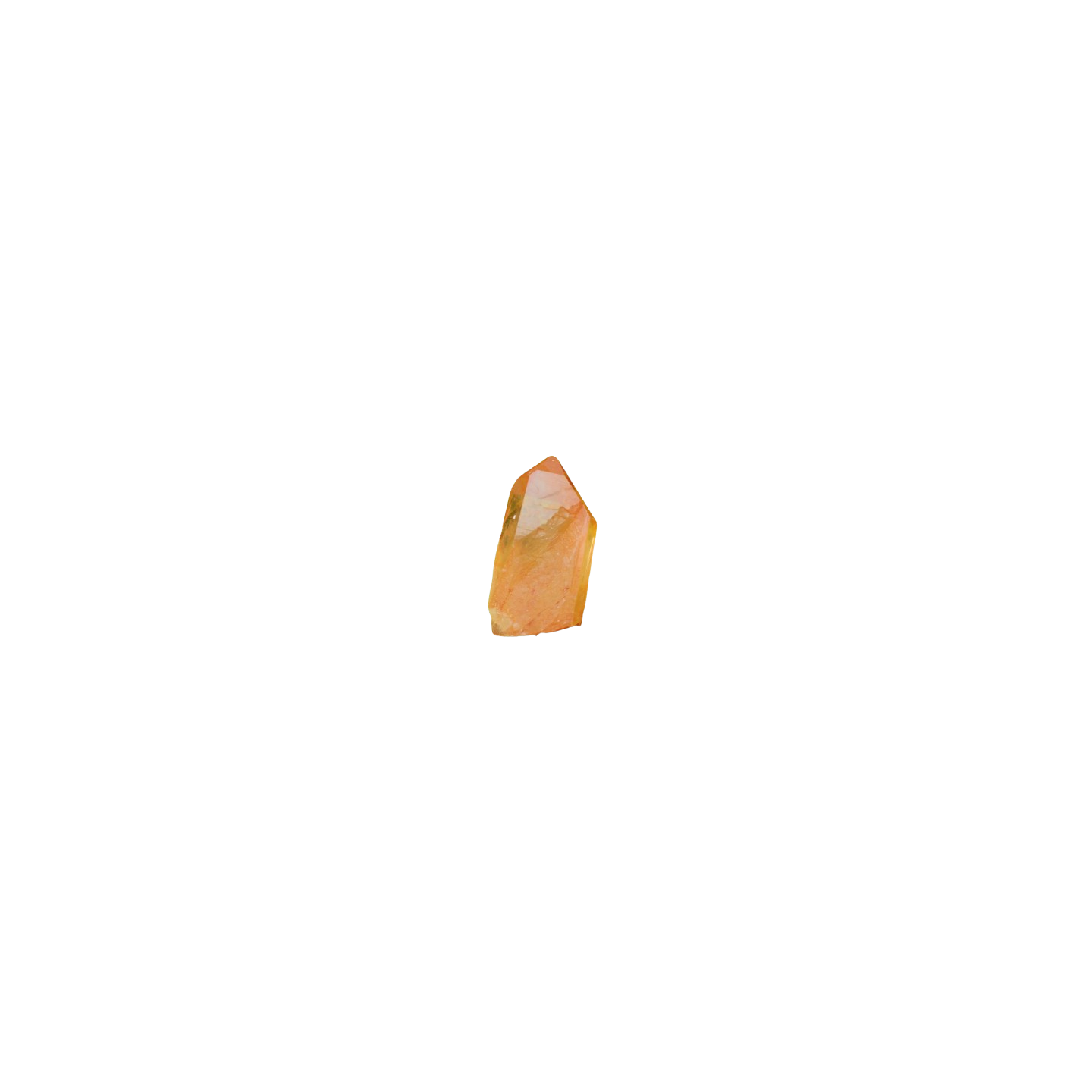 Pointe de quartz tangerine