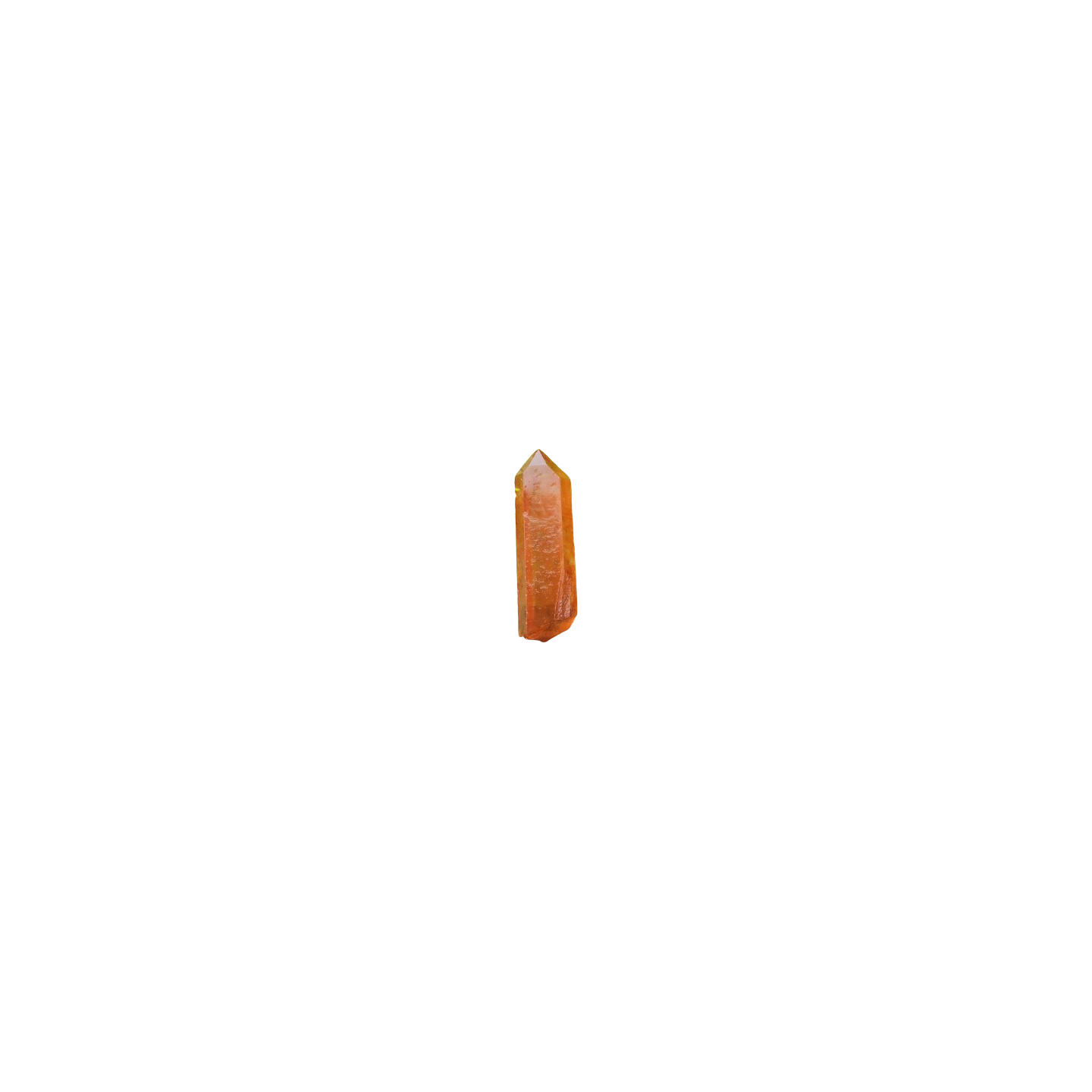 Pointe de quartz tangerine