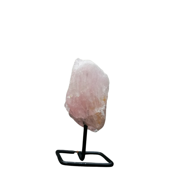 Quartz rose sur socle - modèle A