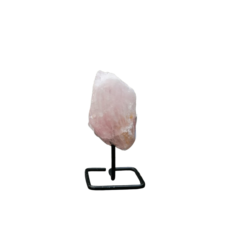 Quartz rose sur socle - modèle A