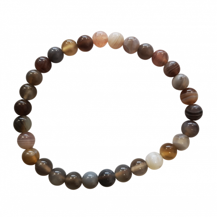 bracelet agate 6mm