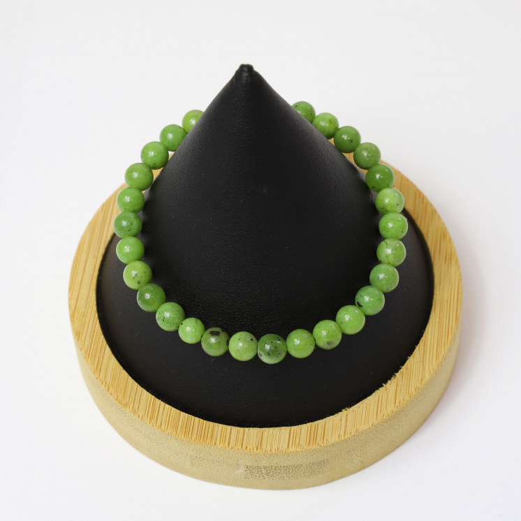 Bracelet en serpentine bowenite