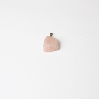 pendentif quartz rose brut