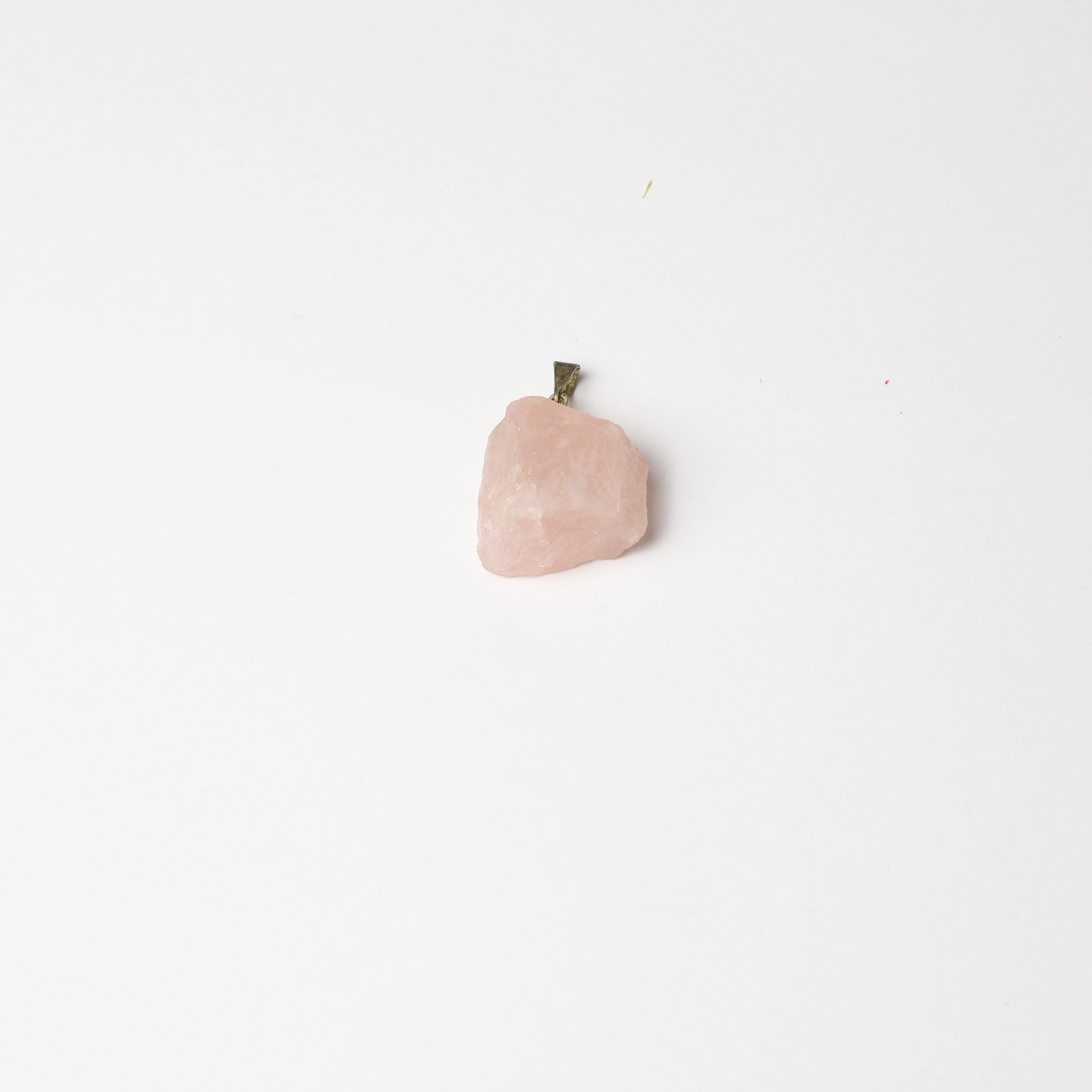pendentif quartz rose brut