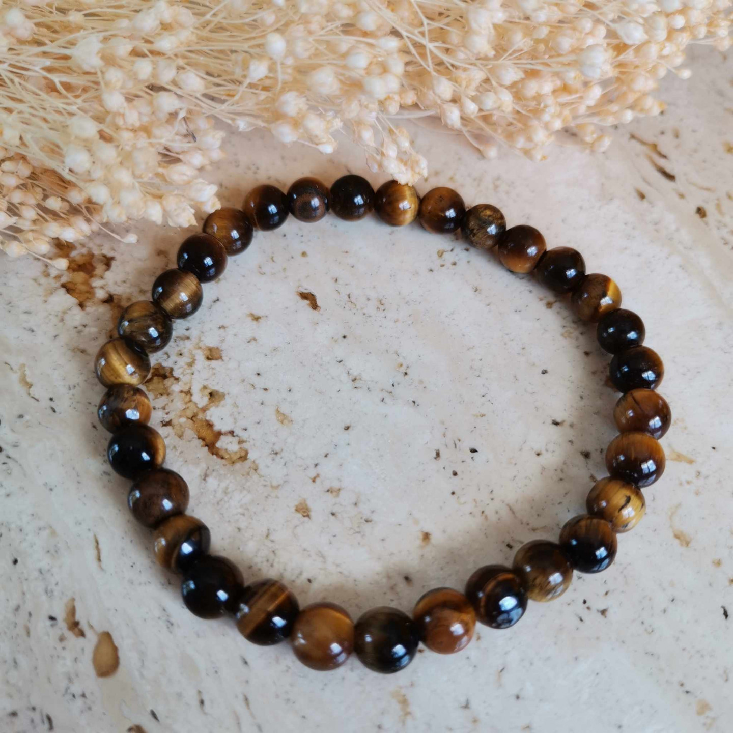 Bracelet œil de tigre 6mm