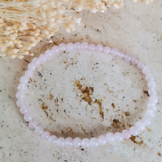 bracelet quartz rose 4mm